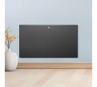 Purus 1200W Electric Panel Heater Radiator Grey Wall Mounted & Freestanding Thermostat Control & Setback Timer Lot 20 in White PURUS White