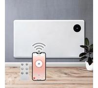 Purus 1500W Electric Panel Heater Timer & Thermostat, White