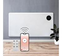 Purus 1500W Wifi Electric Radiator Panel Heater White Wall Mounted Or Floor Standing Bathroom Safe Timer And Thermostat
