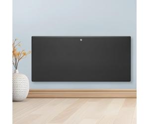 Purus 1800W Grey Electric Radiator Heaters for Home, Bathroom Safe Electric Heater Setback Timer Lot 20 & Advanced Thermostat Control Wall Mounted or Floor Standing Low Energy Panel Heater