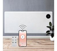 Purus 1800W Wifi Electric Radiator Panel Heater White Wall Mounted Or Floor Standing Bathroom Safe Timer And Thermostat