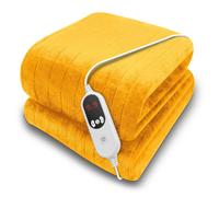Purus Heated Throw Electric 160 X 120Cm 9 Heat Settings And Timer - Gold