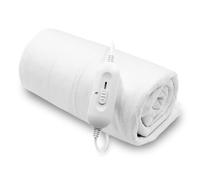 Soft Fleece Polyester Electric Fitted Underblanket PURUS White Double