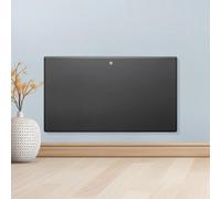 Purus Electric Radiator Panel Heater 1200W Eco Grey Wall Mounted & Freestanding Thermostat & Timer Lot 20