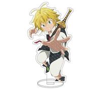 Puruuige 16CM Anime The Seven Deadly Sins Acrylic Standing Figure Meliodas, Ban, Diane, Hawk Miniature Figurines Double-Sided Transparent Stand Collectible Desk Decoration