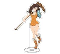 Puruuige 16CM Anime The Seven Deadly Sins Acrylic Standing Figure Meliodas, Ban, Diane, Hawk Miniature Figurines Double-Sided Transparent Stand Collectible Desk Decoration