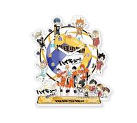 Puruuige Anime Haikyuu Wall Clock Shoyo Hinata Acrylic Wall Clock Cartoon Character Clock for Home Office Modern Decoration