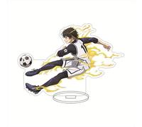 Puruuige Blue Lock Acrylic Stand Figure Isagi Yoich/Bachira Meguru/Reo Mikage Stand Statue Model Anime Acrylic Figurine Peripheral Collections Ornaments