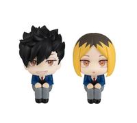 Puruuige Haikyuu Figure 2PCS Kozume Kenma+Kuroo Tetsurou Q Version Figure Sitting Position Model Cake Topper Figurin Statue Decoration Gifts