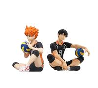 Puruuige Haikyuu Shoyo Hinata Figure Model Take the Ball Sitting Pose Character Statue Anime Action Figure Collectibles Ornaments