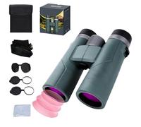 Puruxe Binoculars, 10x42 Binoculars for Adults High Power, with BAK4 Prism, providing Crisp, IPX7 Fogproof & Waterproof Great for for Bird Watching Travel Stargazing Hunting Concerts (A)