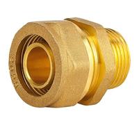 PURYN 1pcs Brass DN15 DN20 Male BSPP Thread Straight Pex Pipe 1216/1418/1620/2025/2632 Fitting Aluminum Plastic Pipe Fittings(1620,1-1/2")