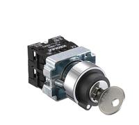PURYN 1Pcs Button Switch Self Reset Small Mushroom Head Emergency Stop 22mm Knob Key Start Inching Power on XB2-BG21 XB2-BA31 XB2-BS54(XB2-BG33)