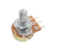 PURYN 1pcs WH148 Linear Potentiometer 15mm Shaft With Nuts And Washers 3pin WH148 B1K B2K B5K B10K B20K B50K B100K B250K B500K B1M(5K Ohm)