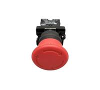 PURYN 22mm Emergency Stop Mushroom Push Button Switch ZB2-BE102C Red NC XB2-ES542 Control Electrical Starter Switch 600V/10A(XB2-ES542)