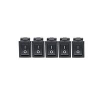 PURYN 3/5/10Pcs KCD11-101 Push Button Switch 3A/250V Mini black Red white 10 * 15mm 2 PIN ON/OFF SPST Rocker Switch(5PCS black)