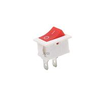 PURYN 5PCS 10PCS KCD1 Push Button Switch 2 position On-OFF 15x21mm 2/3 Pin SPST Mini switches 10A/125V 6A/250V Boat Rocker Switch(White On-Off 2 Pin,10PCS)