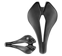 PURYN MTB Road Bicycle Saddle Carbon Steel Rails Racing Cushion With Direct Mount Bottle Cage Seat Comfortable Ergonomic Lightweight Riding Pad(Steel Rial)