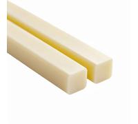 Purzen ABS Plastic Flat Bar White Rectangular Strip Rigid Cuttable 500mm×10mm for CNC Machining Prototyping Robotics Chassis Structural Support Bracket,8mm