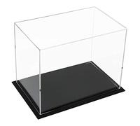 Purzen Acrylic Display Case the single-piece clear acrylic cover is perfect match with black base, no gap between each other.,35cmx35cmx35cm