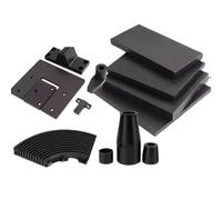 Purzen Black PTFE Multi-Purpose Sheet Smooth Surface Board for DIY Craft Machining Sealing Electrical Insulation Workshop Use Material 400×400mm 1 Pack,5mm