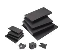 Purzen Black PTFE Sheet Panel Smooth Surface Solid Sheet for DIY Craft Machining Sealing Electrical Insulation Board Workshop Material Sheet, 300×300mm 1 Pack,8mm