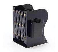 Purzen Book Ends To Hold Books, Heavy Duty Bookends Adjustable Book End, Metal Bookends for Shelves,Book Holders for School Office,Black