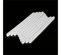 Purzen Home Fittings Plastic Cabinet Drawer Rails, Cabinet Runners Slide for Furniture, Bearing Draw Sliders Replacement Rails Side Mount - White (5 Pairs),White,298mm