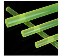 Purzen Polyurethane Solid Round Rod 2-8mm Dia High Elasticity Urethane PU Bar Durable Rubber Rods for Building Materials, Sports, Heavy Machinery,4mm x 500mm（2pcs）