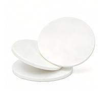 Purzen White ABS Plastic Round Sheet for Crafts Industrial Parts 100mm Dia. Pre-Cut Circular Board for Prototyping and Model Making,2mm
