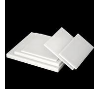 Purzen White ABS Plastic Sheet, Durable Moldable Material for CNC Cutting, Laser Engraving, Cosplay Props, DIY Repairs, Arts and Crafts,Industrial Use, Repair,250 * 250 * 1.5mm