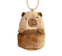 Puscia Plushbara Cash - Soft Animal Coin Wallet with Adorable Face, Lightweight Body and Smooth Zipper Access | Bag to Carry , Cards, Small Items During Outings