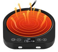PUSEE Candle Mug Warmer Electric, Auto On/Off Gravity-Induction Coffee Warmer With 9 Temp Settings, 1-9 Timer Candle Melter, Beverage Warmer for Home & Office
