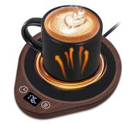 PUSEE Coffee Mug Warmer - Electric Large Candle Warmer Plate with 4H Auto Shut Off, 3-Temp Settings Cup Heater for Desk, Tea, Milk, Cocoa