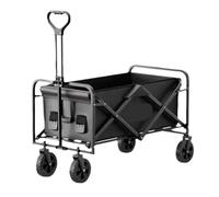 push a cart， For Camping and Picnic Portable Reclining Camper Car with Camping Equipment and Tools(White)