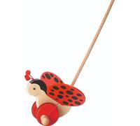 Goki Wooden Push Along Ladybird Florah Toy - Suitable For Ages 12+ Months