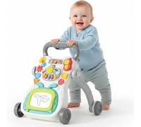 Baby Walker Push Along Walker Baby Toy with Shapes, Sounds, Music, Phrases, Pretend Play and More | Suitable for Babies from 6 Months, 1, 2 & 3 Year Olds, Boys