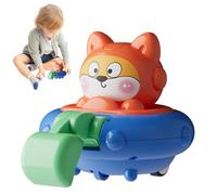 Push and Go Car | Educational Games Animal Learning - Movable Joint Construction Car Toys - for Kids Girls Home Bedroom Classroom Homeschool Preschool Birthday Christmas Holiday Children's