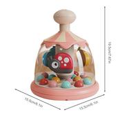 Push And Spin Kids Toy - Colorful Rotating Press, Educational Sound Learning Toy, Musical Activity | Fun Play Developmental For 2 4 Years Old Children Toddller Students Improve Hand Strength