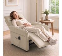Push Back Recliner Armchair with Massage, Heat, Adjustable Armrests