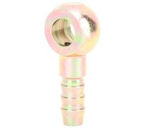 Push Barb Tail Hose Adapter Strong Durable High Pressure Resistant M10 to 3/8in Fuel Line Connector for Automotive Piping Systems Steel Galvanized 9.5mm