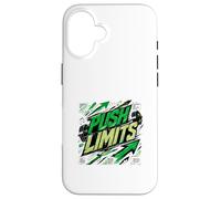 Push Beyond Limits Fitness Motivation Strength Graphic Case for iPhone 16