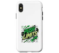 Push Beyond Limits Fitness Motivation Strength Graphic Case for iPhone X/XS