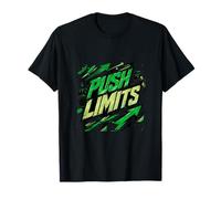 Push Beyond Limits Fitness Motivation Strength Graphic T-Shirt