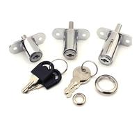 Push Button Cabinet Lock for Sliding Door Bathroom Tool Cabinet Box Hardware Accessories DIY JA50 G 1Pcs(23mm Key Different B)
