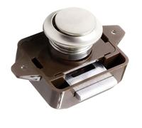 Push button catch lock cabinet door, MACHSWON door lock with push button lock for closet drawer caravan camper (brown)