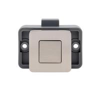 Push Button Catch Lock for Camper Cabinet Door | Keeps campervan and boat cupboard doors securely closed during travel to items falling out.