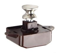 Push Button Catch Lock For RV Cabinet Caravan Interior, Marine Cupboard Door Latch Knob With Handle, ABS & Zinc Furniture Lock For 14-22mm Doors, 26Mm Cut Hole