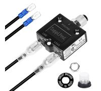 Push Button Circuit Breaker 3 Amp, Fuse Tester, Auto Trip, Manual Reset 32V, Low Voltage Protection with Waterproof Cap