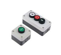 Push Button Control Station Box 1 Pc Emergency Stop Industrial Control Button Box With Arrow Symbol Start Self Sealing Waterproof Switch(2NO 1NC)